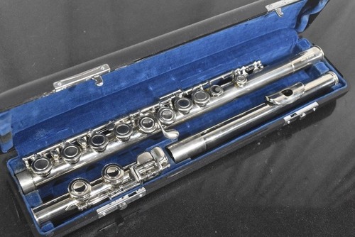 Pearl silver flute with - pearl,